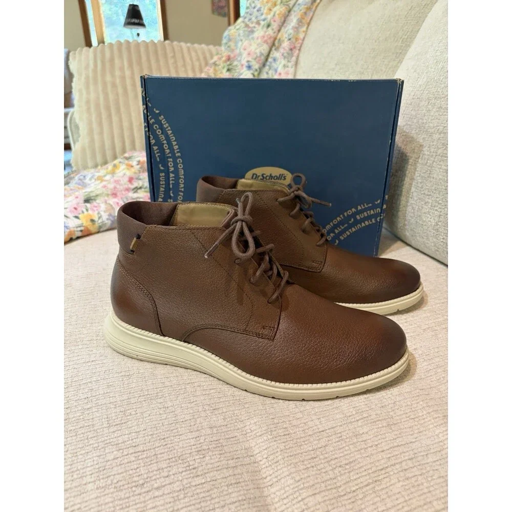 Dr. Scholls Men’s Tracker Chukka Boot Leather Size 8M New In Box